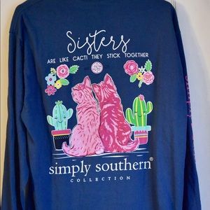 Simply Southern Long Sleeve Tee (worn once)